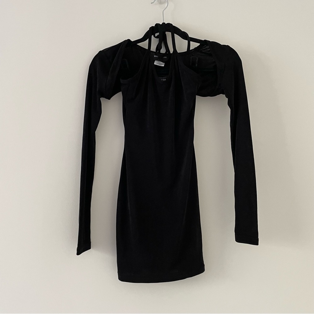 NWT white fox halter dress with matching bolero